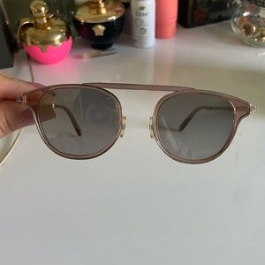 Garrett Leight Van Buren Combo Desert Sun Glassess 46mm- Rose Silver Frames